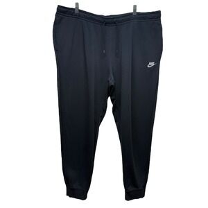 Nike Sportswear Fleece Joggers Pants Men 2XL Sweatpants Black Drawstring